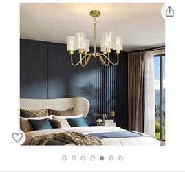 BAODEN 6 original price $380Lights Brushed Brass Mid Chandelier Modern Sputnik Pendant Light    Gold Restaurant Lights，Utility Room Chandelier，Library