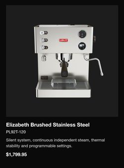 Lelit Elizabeth espresso machine NEW