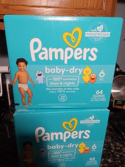 Pampers Baby Dry Size 6 $23 