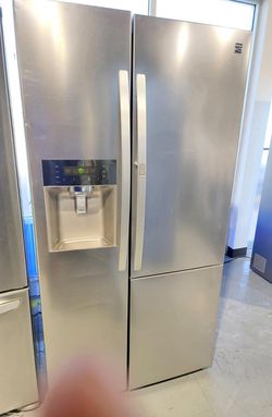 Kenmore Side By Side Stainless Steel Refrigerator Fridge
