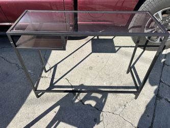 Black Desk w/ Glass Top