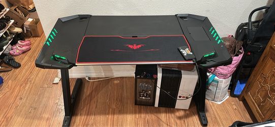 Black RGB Gaming Desk