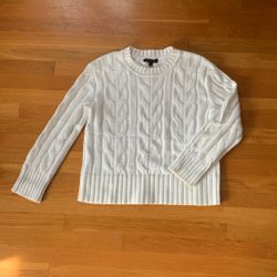 Banana Republic White Knit Sweater