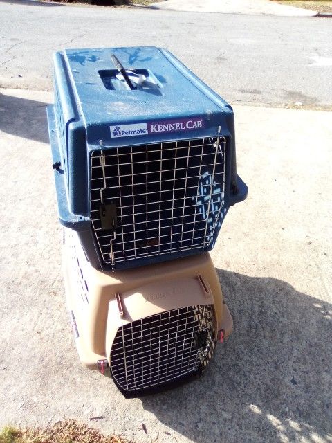 Dog Kennels Small Blue Brown+Gate
