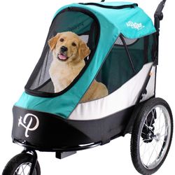 Petique Trailblazer, Dog Stroller with Bike Attachment 