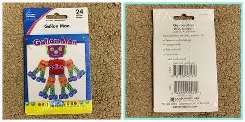 Gallon Man Stickers 