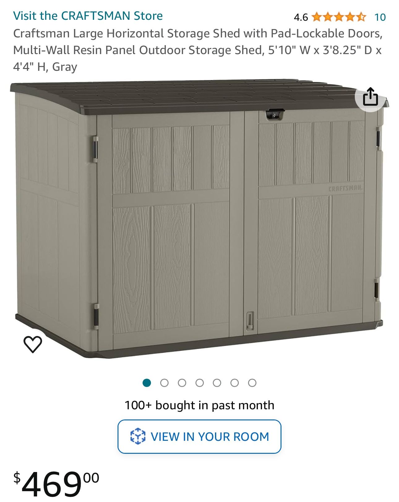 Craftsman Storage Shed