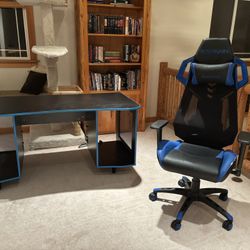 Gaming Desk With Matching Chair