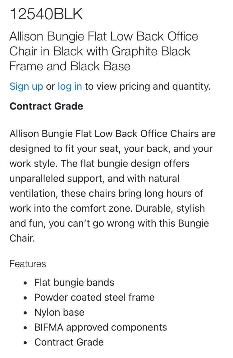 Massaging Bungie Cord Office Chair