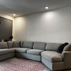 Down-Filled 3pcs Sectional Sofa with Sleeper 