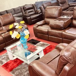 🔥Brand New Manual Reclining Sofa Sets🔥Only $49 Today And Pay Later With Or Without Credit 🔥