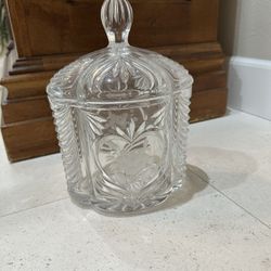 Crystal Candy Container And Other Crystal Items 