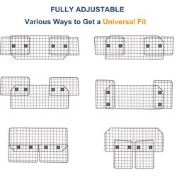 Extended Large  Dog Barrier For Car
