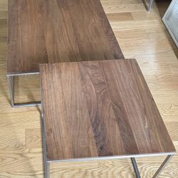 Coffee Table + End Table Set - Crate and Barrel