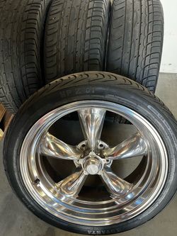 Polished 5-Spoke Wheels with Advanta HP Z-01 Tires