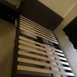 Free Zinus Queen Shalini Upholstered Platform Bed Frame