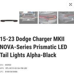 2015-2023 Dodge Charger Alpharex Taillights 