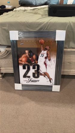 RARE Beautiful Lebron James Rookie Signed Jersey Number Display Upper Deck UDA COA