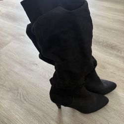 Black And Grey Boots 