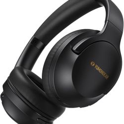 Over Ear Headphones Wireless 80H Playtime, Bluetooth Headphones Over Ear with 3 EQ Modes, Built-in ENC Mic,Deep Bass, HiFi Stereo Foldable 5.4 Bluetoo