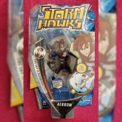 Storm Hawks Aerrow Action Figure w/ Bonus DVD 2007