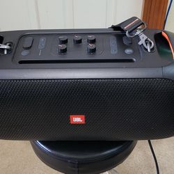 JBL Party Box On The Go Speaker And JBL Wireless Microphone