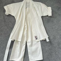 Karate Outfit Uniform For Martial Arts Kids Age 4, 5, 6, 7 Size 0