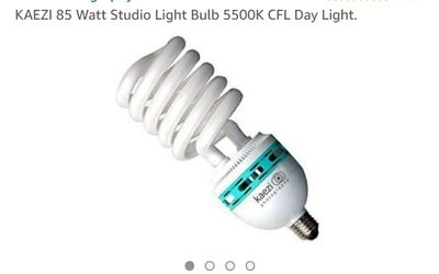 KAEZI 85 Watt Studio photography Light Bulb 5500K CFL Day Light