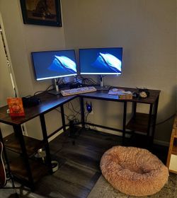 L-shape corner desk
