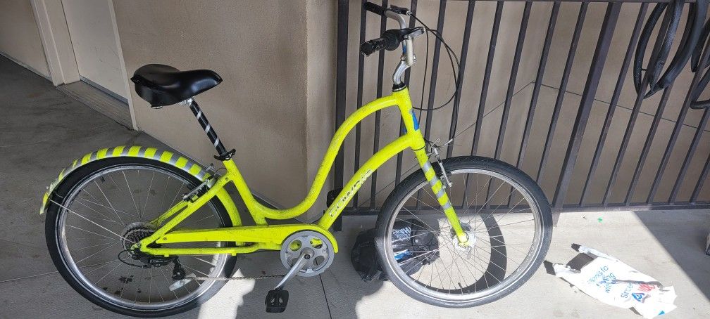 Electra Townie 7D Cruiser – Bright Yellow, 7-Speed, Fenders & Rack – $199 OBO