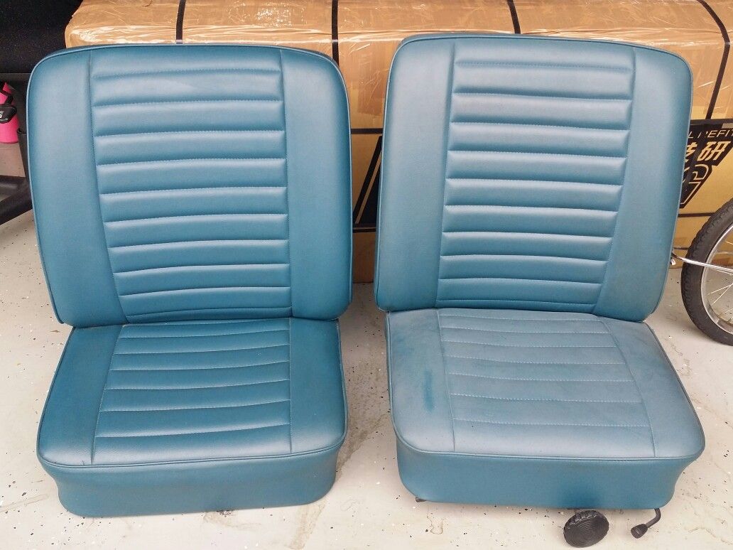 Used VW bay window bus seats.