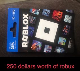 250 dollar robux giftcard (Trade or sell)