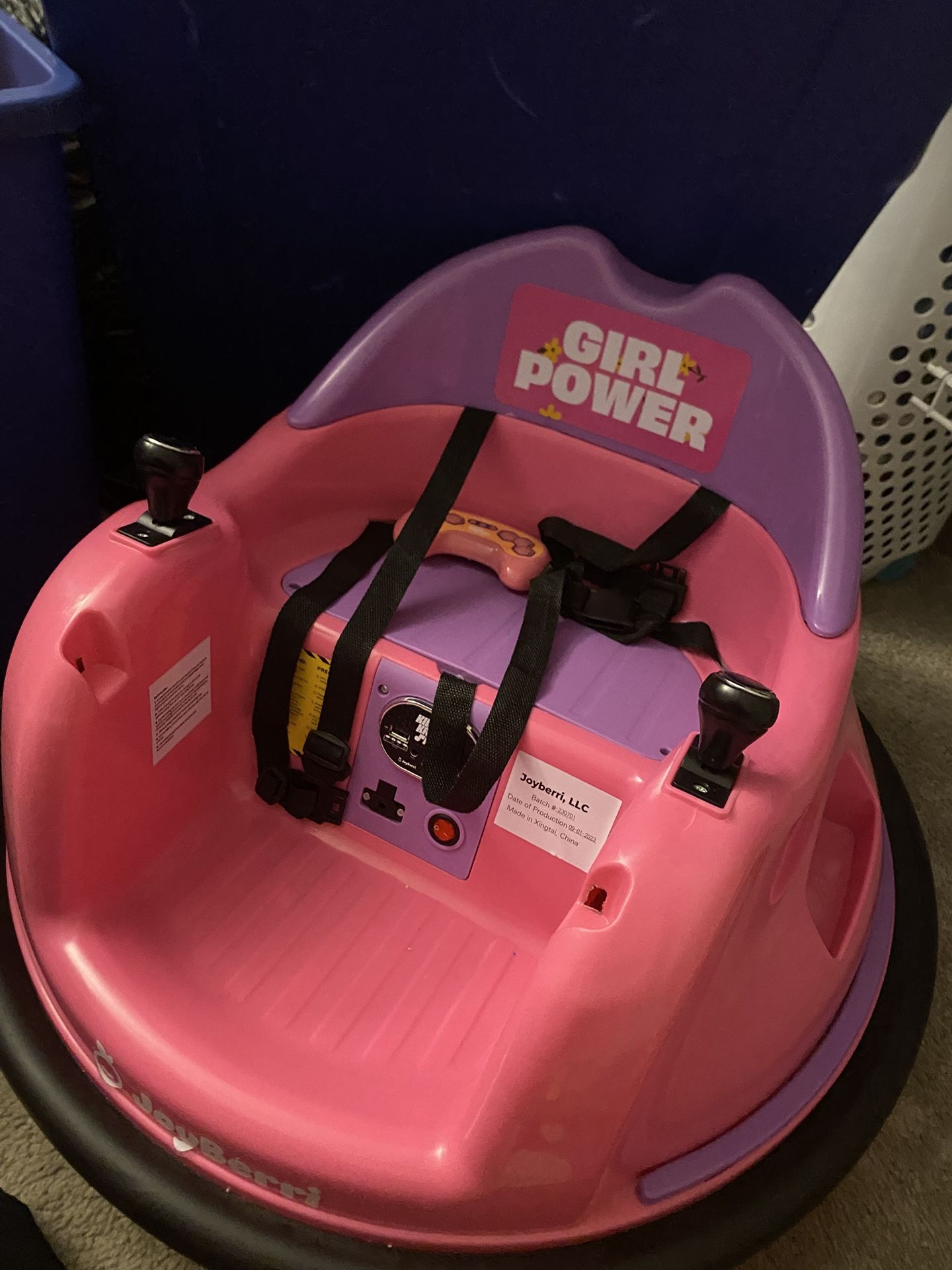 Toddler Girl bumper Car