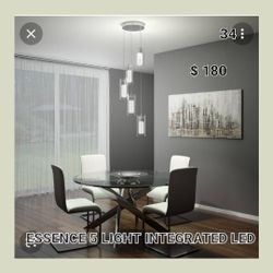Brand New Artika Essence 5 Light Integrated Led Adjustable Pendant 