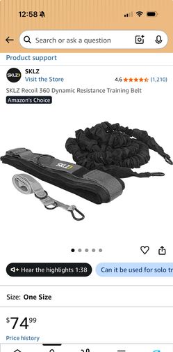 Sklz 360 dynamic resistance training belt