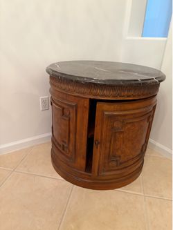 Traditional wood side table cabinets
