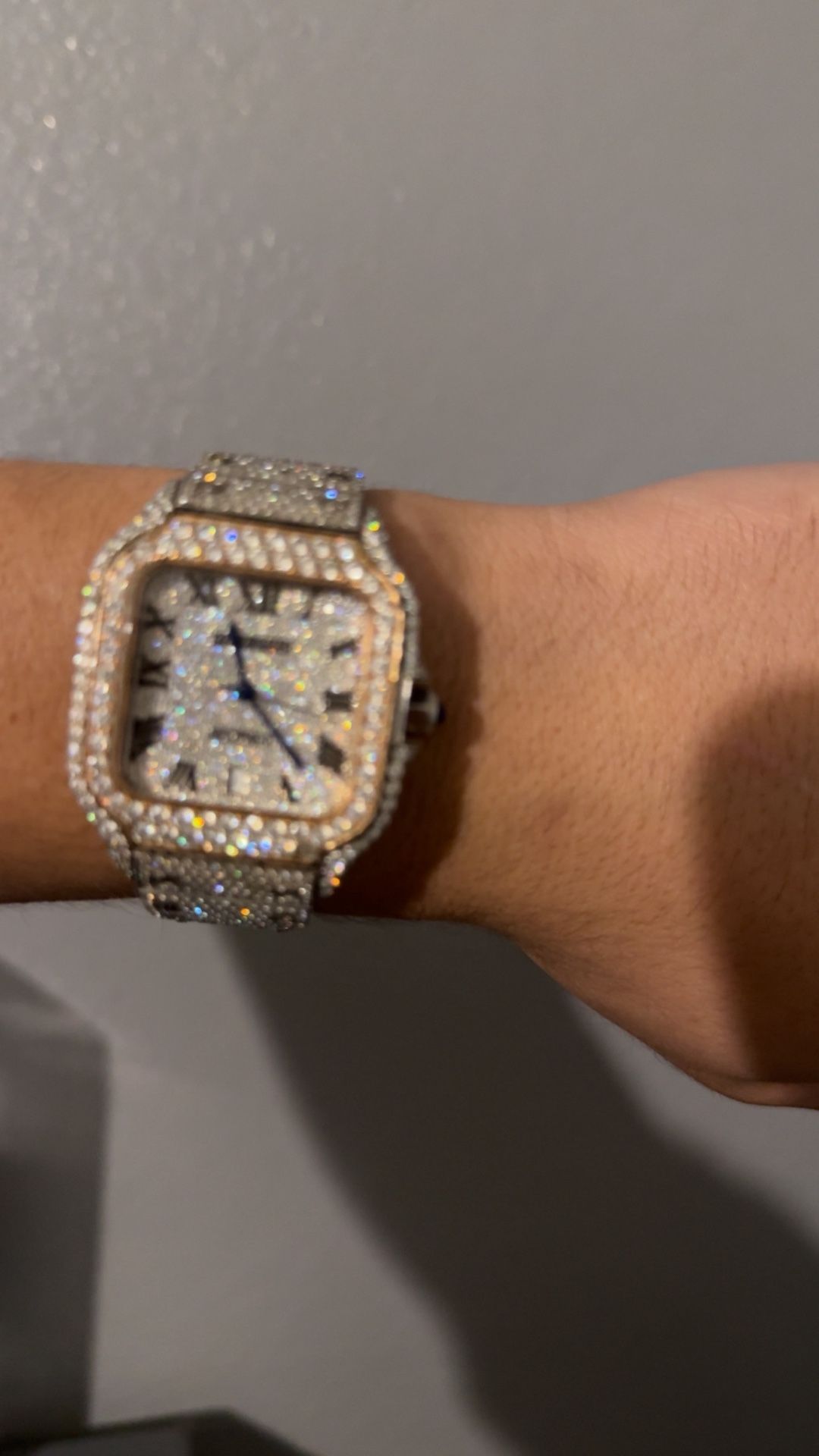 VVS Lab Diamond Cartier watch