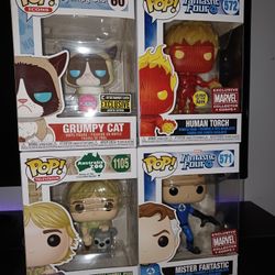 Grumpy Cat, Fantastic Four, And Steve Erwin Funko