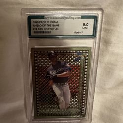 1999 Pacific Prism Ahead Of The Game #18 Ken Griffey JR. Grade:9 Mint