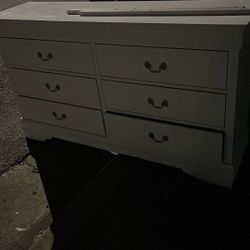 Curb Alert White Dresser 