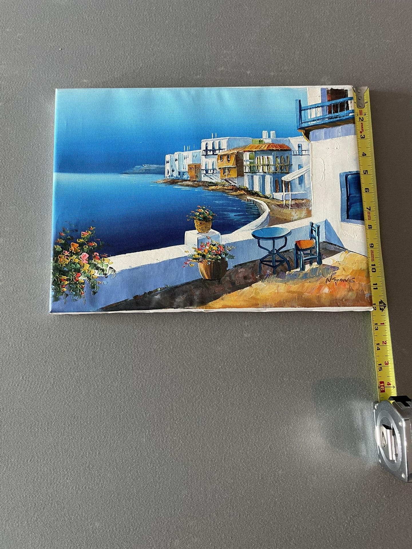12” X 16” Painting From Mykonos, Greece