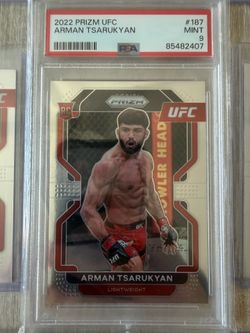 Arman Tsarukyan PSA 9 Rookie Prizm Silver