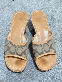 Coach Women's Wedge Slide Sandal Size 8