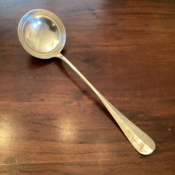 CHRISTOFLE France art deco soup ladle antique silver plated