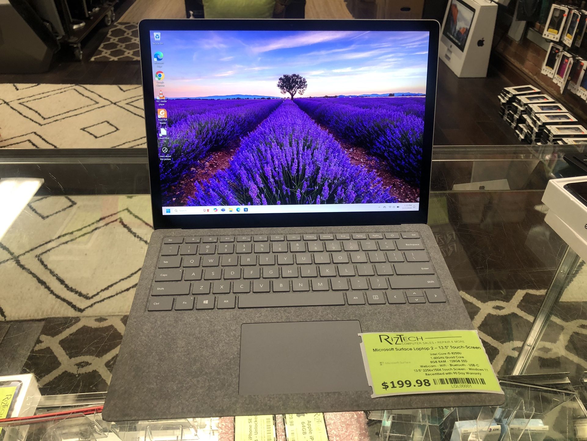 **Microsoft Surface Laptop 2 – 13.5” Touch-Screen – $199.98**
