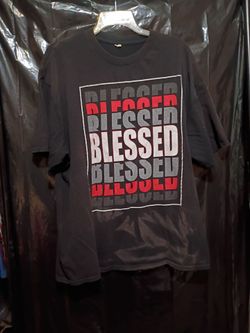 Men's printed blessed tshirt. Size XL.