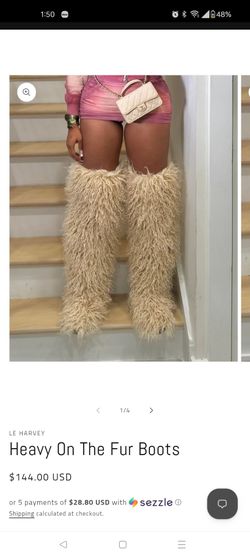 New Fuzzy boots $40 size 9