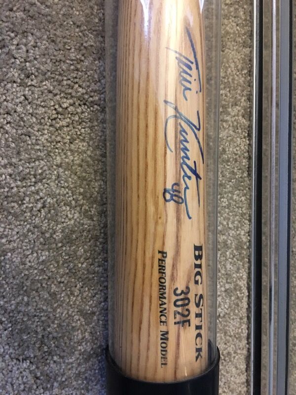 Torii Hunter Auto Signed Baseball Bat