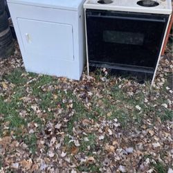 Electric Stove And Electric Dryer 200 Bucks Firm