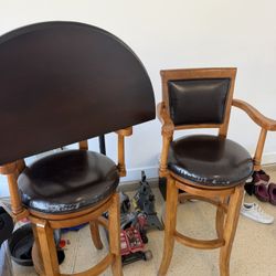 Bar Chair With Half Table 